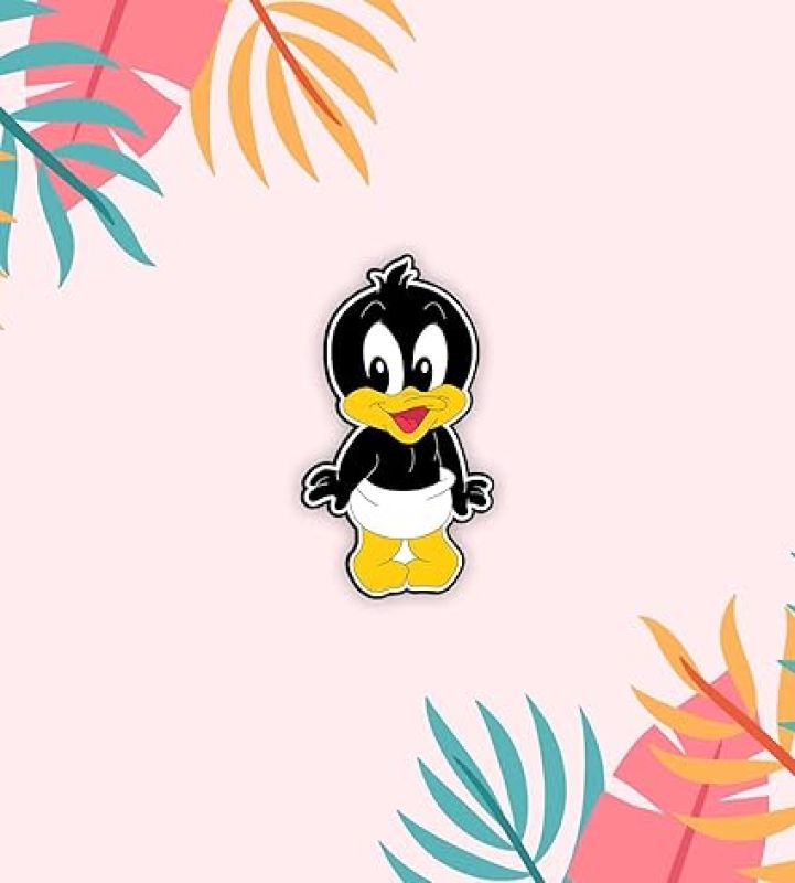 Daffy Duck Wooden Fridge Magnet Sticker Almirah, Refrigerator, Home & Kitchen Decorative Items Gift for Kids