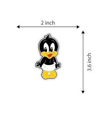 Daffy Duck Wooden Fridge Magnet Sticker Almirah, Refrigerator, Home & Kitchen Decorative Items Gift for Kids
