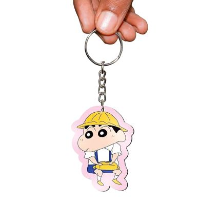 Sinchan Wooden Cartoon Keychain For Bike Car Bags Cute Key chain, Party Favors for Kids, Birthday Christmas Gift for Kids Adults