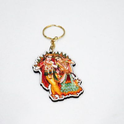 Lord Krishna Keychain For Bike Car Home Office Men Women Girls Boys Friends multicolored Keychain