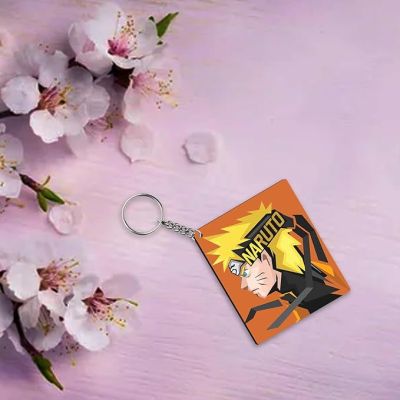 Naruto Anime Printed Wooden Keychain Birthday Gift for Kid ,Boyfriend, Car, Bike
