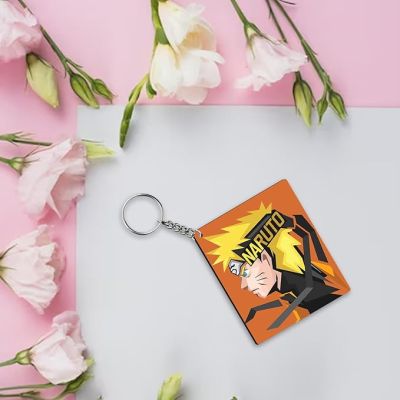 Naruto Anime Printed Wooden Keychain Birthday Gift for Kid ,Boyfriend, Car, Bike