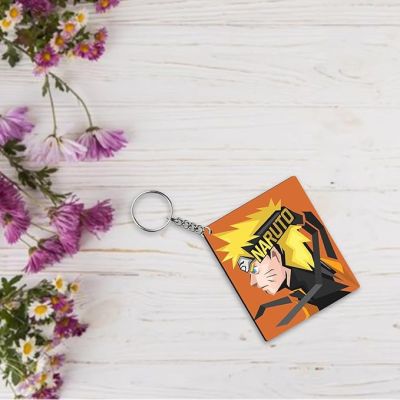 Naruto Anime Printed Wooden Keychain Birthday Gift for Kid ,Boyfriend, Car, Bike