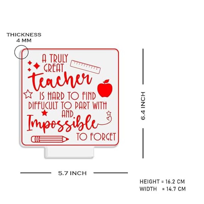 A Truly Great Teacher Engraved Night Lamp with 7 Color Changing Light Teachers Day Gift for Your Favorite Teacher  Thankyou Gift for Teacher from Student