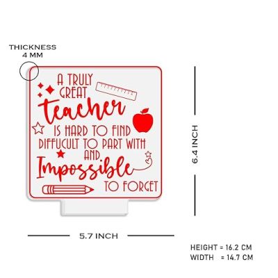 A Truly Great Teacher Engraved Night Lamp with 7 Color Changing Light Teachers Day Gift for Your Favorite Teacher  Thankyou Gift for Teacher from Student