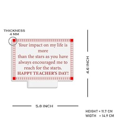 Happy Teacher Day Desk Table Lamp  Warm White Light  Teachers Day Gift Items  School Teacher Gift