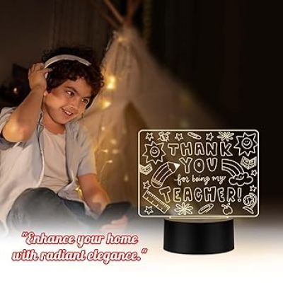 Thankyou for Being My Teacher Memorable Teachers Day Gift for Sir/Madam  Inspirational Gift for Teachers  Warm White Light