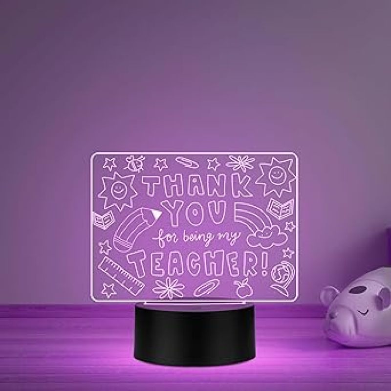 Thankyou for Being My Teacher  Memorable Teachers Day Gift for Sir/Madam Inspirational Gift for Teachers  Multicolored Light