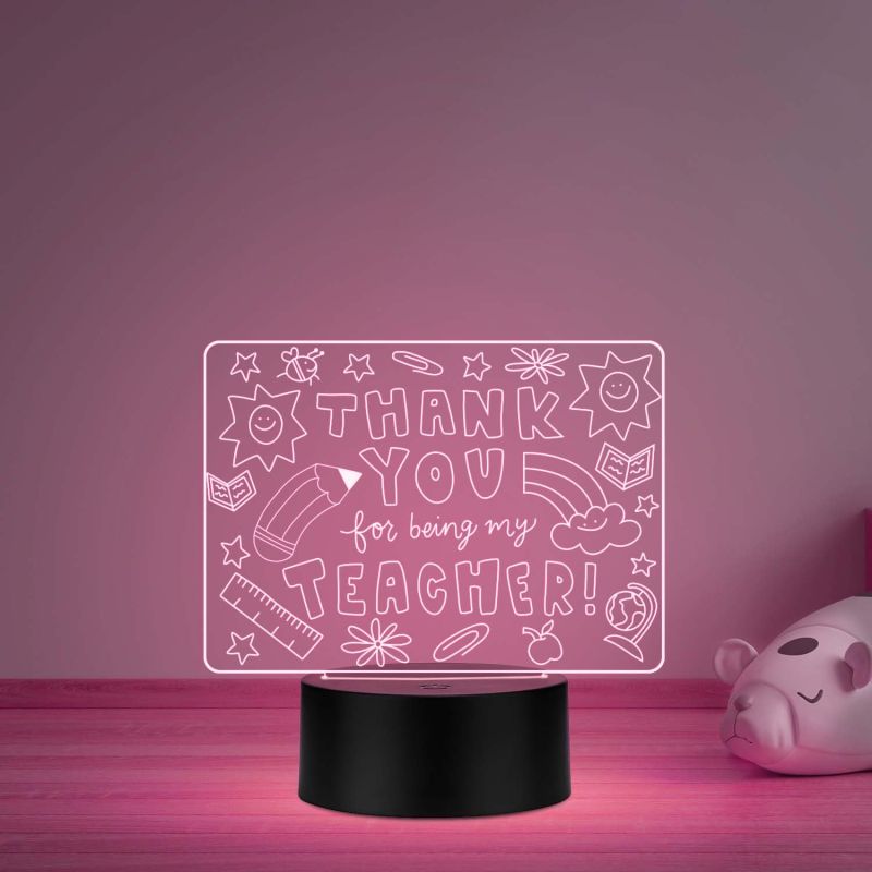 Thankyou for Being My Teacher  Memorable Teachers Day Gift for Sir/Madam Inspirational Gift for Teachers  Multicolored Light