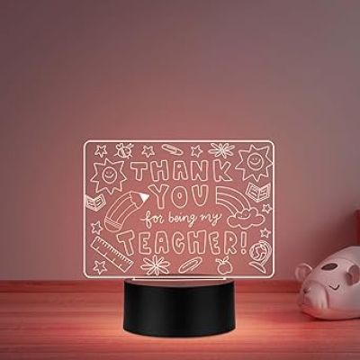 Thankyou for Being My Teacher  Memorable Teachers Day Gift for Sir/Madam Inspirational Gift for Teachers  Multicolored Light