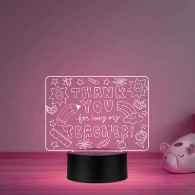 Thankyou for Being My Teacher  Memorable Teachers Day Gift for Sir/Madam Inspirational Gift for Teachers  Multicolored Light