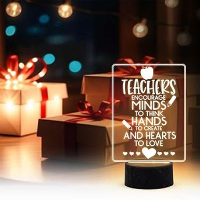Teachers Day Gift for Your Favorite Teacher Thankyou Gift for Teacher Warm White Light