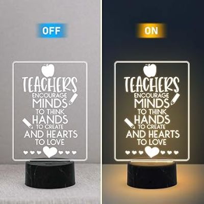 Teachers Day Gift for Your Favorite Teacher Thankyou Gift for Teacher Warm White Light