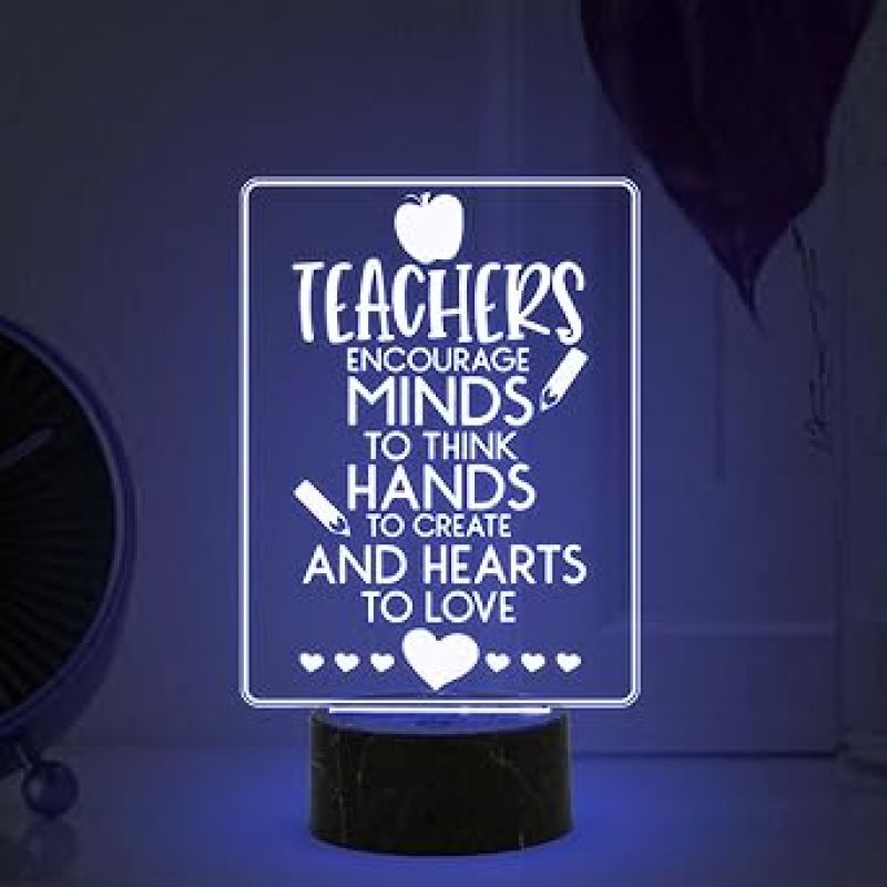 Teachers Day Gift for Your Favorite Teacher Thankyou Gift for Teacher Automatic Color Changing Light
