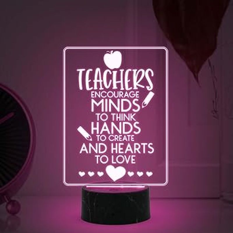 Teachers Day Gift for Your Favorite Teacher Thankyou Gift for Teacher Automatic Color Changing Light