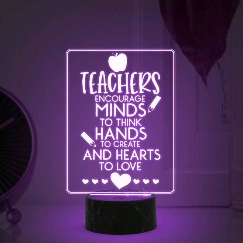 Teachers Day Gift for Your Favorite Teacher Thankyou Gift for Teacher Automatic Color Changing Light