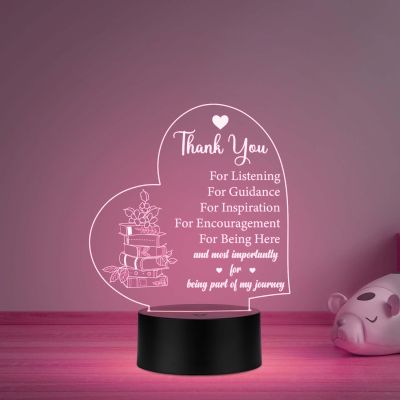 Thankyou Gift for Teacher from Student  Inspirational Gift for Teachers Teacher Appreciation Gift Automatic Color Changing Light