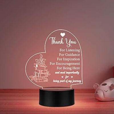 Thankyou Gift for Teacher from Student  Inspirational Gift for Teachers Teacher Appreciation Gift Automatic Color Changing Light