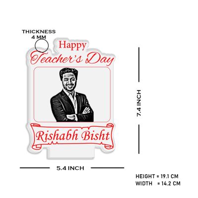 Happy Teachers Day Personalized Led Lamp  Customized with Photo & Name Memorable Teachers Day Gift for Sir/Madam Multicolored Light