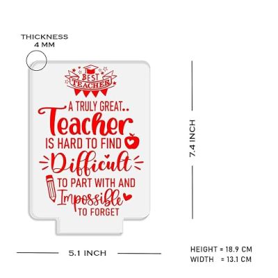 A Truly Great Teacher Engraved Night Lamp Inspirational Night Light  Thankyou Gift for Teacher from Student Automatic Color Changing Light