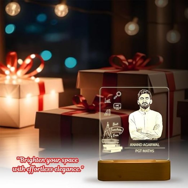 Personalized Best Teacher Ever LED Night Lamp Teachers Day Gift from Student  Retirement Gift for Teacher Birthday Gift for Teacher School Teacher Gift Warm White Light