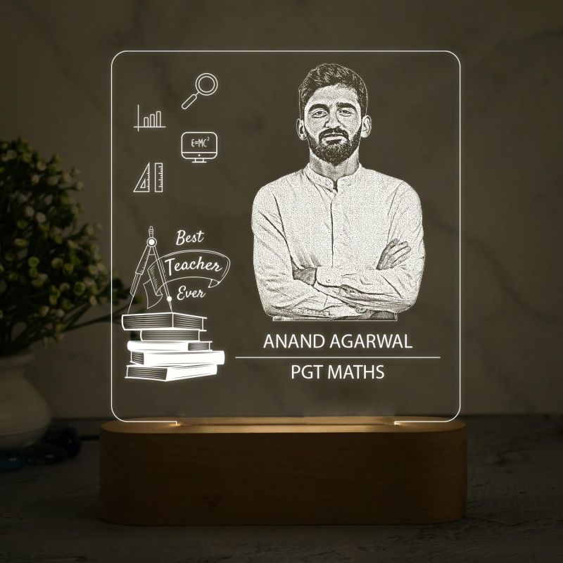 Personalized Best Teacher Ever LED Night Lamp Teachers Day Gift from Student  Retirement Gift for Teacher Birthday Gift for Teacher School Teacher Gift Warm White Light