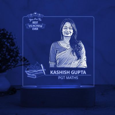 Personalized Photo Led Lamp Teachers Day Gift for Teacher, Professor, Principal, Sir, Madam, Ma'am Appreciation Gift for Teacher Automatic Color Changing Light