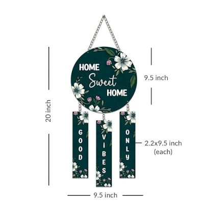 Home Sweet Home Wooden Wall Hanging For Wall Art Wall Decor for Living Room Decorative Items for Home Door Decoration Good Vibes Only Wall Decor