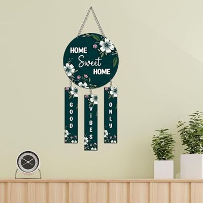 Home Sweet Home Wooden Wall Hanging For Wall Art Wall Decor for Living Room Decorative Items for Home Door Decoration Good Vibes Only Wall Decor