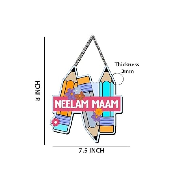 Personalized Wooden Wall Hanging For School Classroom Decor Door Wall Hanging Teachers Day Gift For School Teacher Birthday Gift For Teacher Wall Art