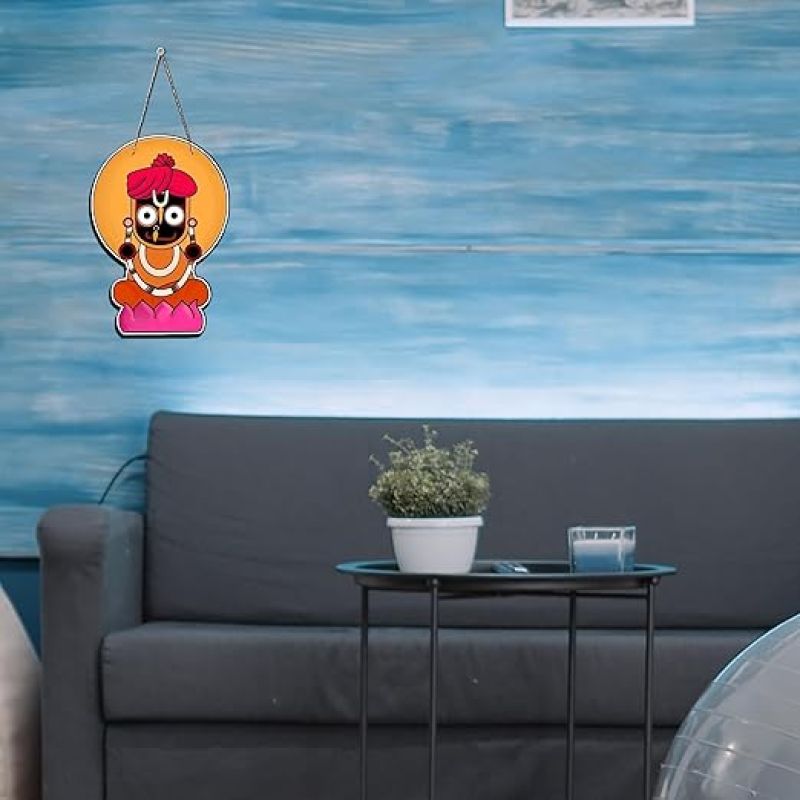Lord Jagannath Wall Hanging For Home Office & Pooja Room Decoration Gift Items Religious Home Decor Item Artworks Decoration Living Room Decor