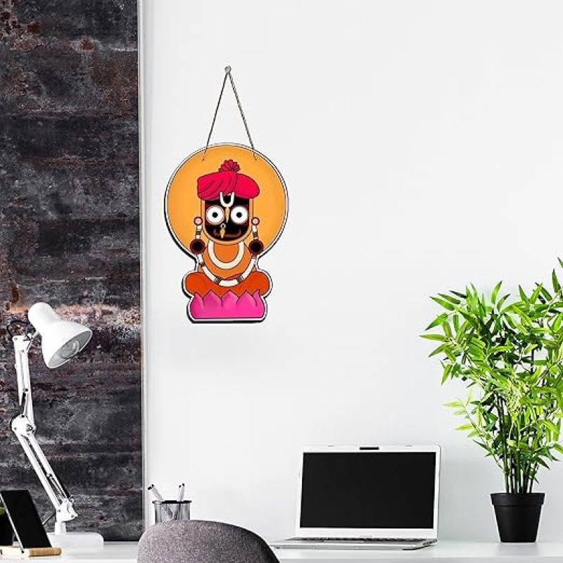 Lord Jagannath Wall Hanging For Home Office & Pooja Room Decoration Gift Items Religious Home Decor Item Artworks Decoration Living Room Decor