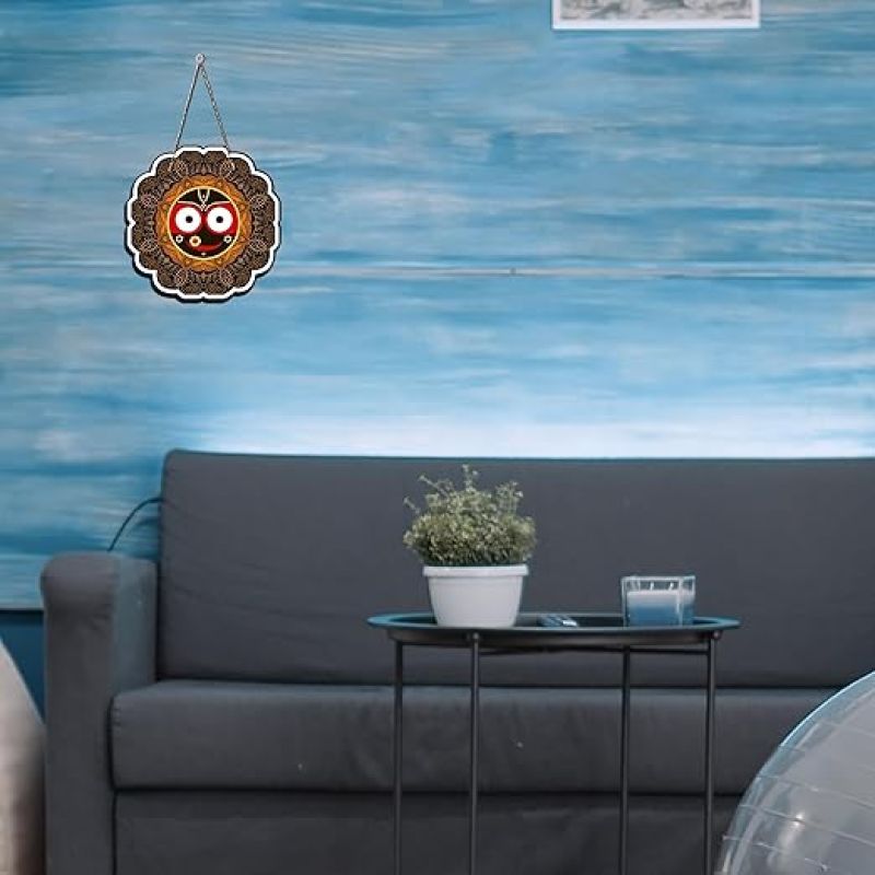 Jagannath Wall Hanging for Living Room, Temple Decoration  Home Décor Item  Religious Decor Item Artworks Decoration Living Room Decor