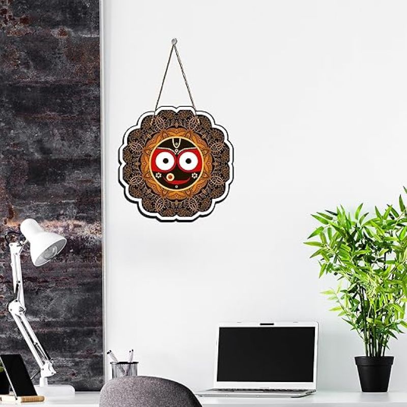 Jagannath Wall Hanging for Living Room, Temple Decoration  Home Décor Item  Religious Decor Item Artworks Decoration Living Room Decor