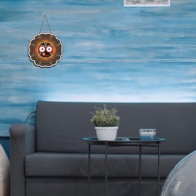 Jagannath Wall Hanging for Living Room, Temple Decoration  Home Décor Item  Religious Decor Item Artworks Decoration Living Room Decor