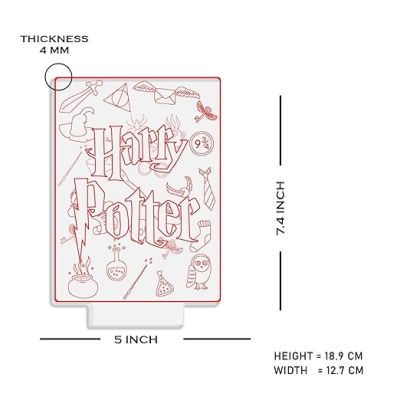 3D Illusion Harry Porter LED Desk Table Lamp with Warm White Light Gift for Girls, Boys, Brother, Friends Harry Potter Theme Return Gift