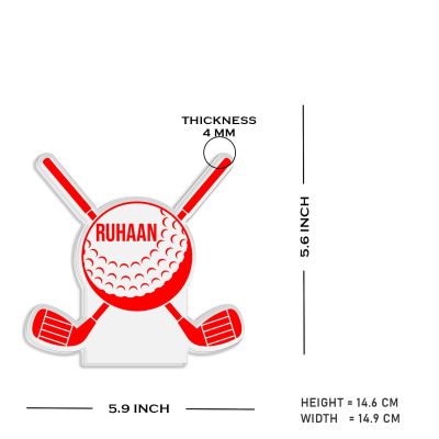 Personalized Golf Ball LED Night Lamp Gift for Golf Player | Birthday Gift for Golf Lover Gaming Player Gift Warm White Light