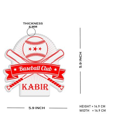 Personalized Gaming Led Lamp Customized with Name Gift for Sports Player Birthday Gift for Sports Mam & Women Warm White Light (Baseball Night Lamp)