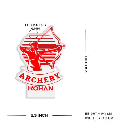 Personalized Gaming Led Lamp Customized with Name Gift for Sports Player Birthday Gift for Sports Mam & Women Warm White Light (Gift for Archery Player)