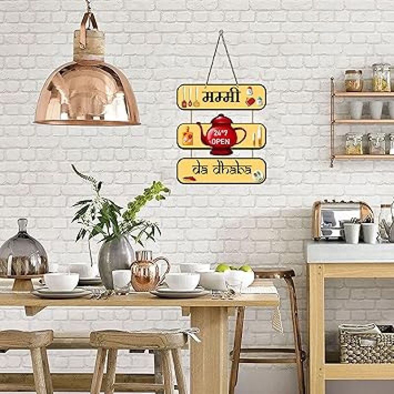 Mummy Da Dhaba Wall Hanging Art Wall Livingroom Decoration Wooden Items Funny Quote Decorative Artworks Funny Gift For Mom