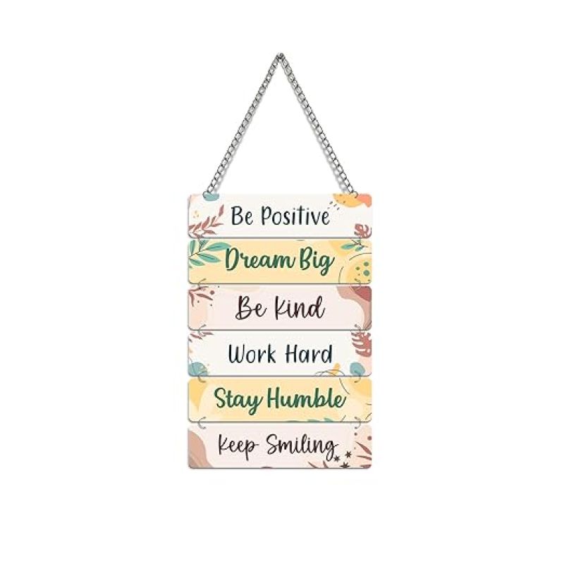 Motivational Wall Hanging for Home Decor Be Positive Big Dream Wall Art for Living Room, Bedroom, Office Modern Wall Decorative Accessories for Decoration
