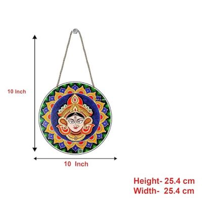 Maa Durga Wall Hanging Religious Gift Items Navratri Home Decoration for Living Room & Pooja Room, Festive Gift Wall Art Wall Decoration