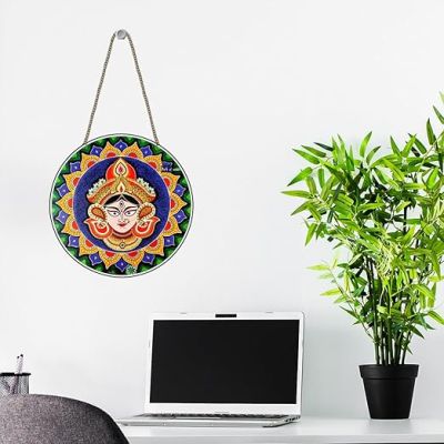Maa Durga Wall Hanging Religious Gift Items Navratri Home Decoration for Living Room & Pooja Room, Festive Gift Wall Art Wall Decoration