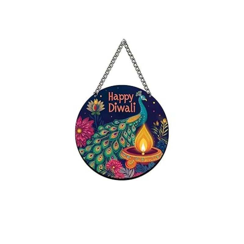 Happy Diwali Door Hanging for Home Decor Diwali Party Wall Hanging Decor Diwali Festival Wall Art Decor Diwali Decoration