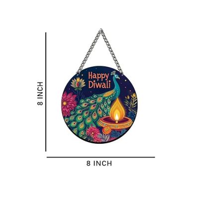 Happy Diwali Door Hanging for Home Decor Diwali Party Wall Hanging Decor Diwali Festival Wall Art Decor Diwali Decoration