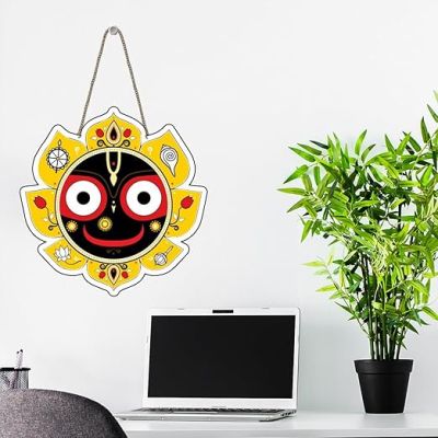 Lord Jagannath Ji Wall Hanging For Pooja Room, Home Temple & Spiritual Gift Hindu Wall Art for Devotees Artworks Decoration