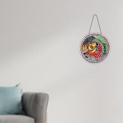 Madhubani Tikuli Art Wall Decor For Living room Bedroom Gift Wall Decoration Decorative Items for Home Madhubani Traditional Wall Hanging