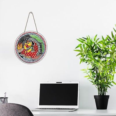 Madhubani Tikuli Art Wall Decor For Living room Bedroom Gift Wall Decoration Decorative Items for Home Madhubani Traditional Wall Hanging