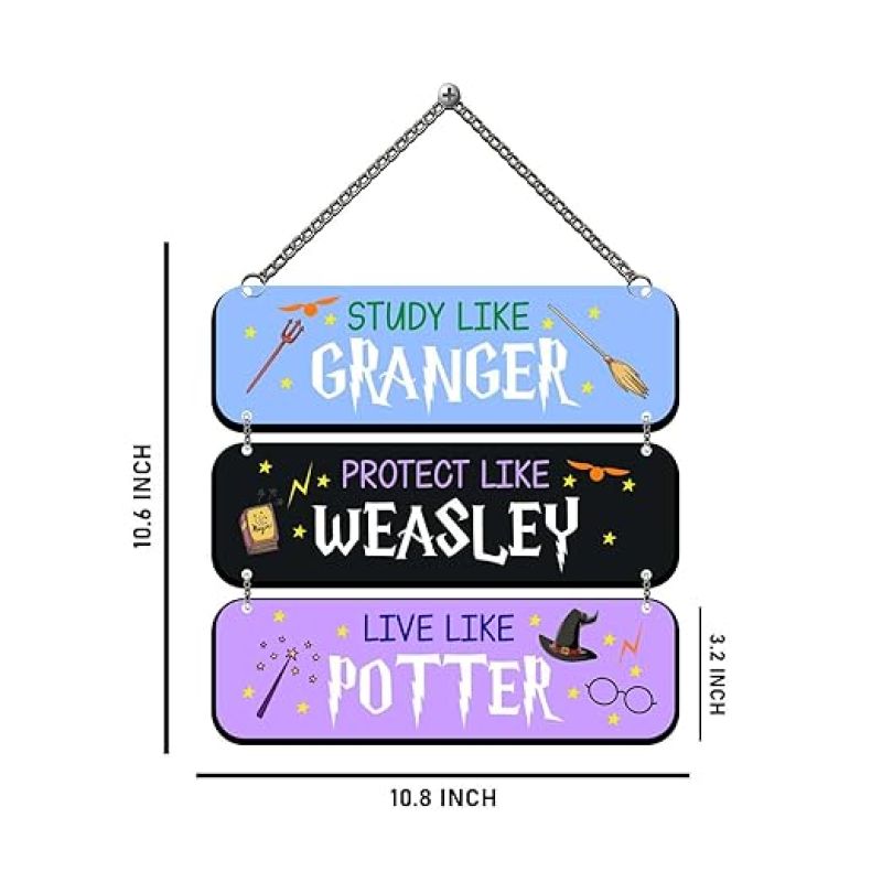 Wooden Harry Potter Wall Hanging Decorative Items HarryPotter Theme Return Gift Home, Living Room, Bedroom Wall Decor Cute Wall Art
