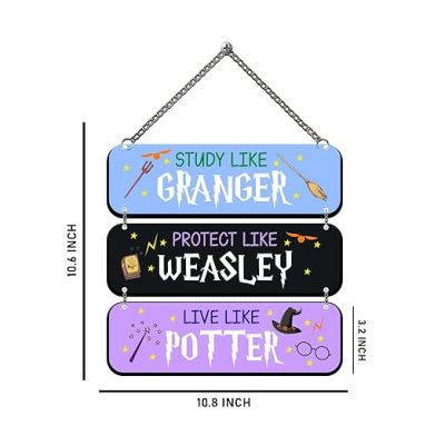 Wooden Harry Potter Wall Hanging Decorative Items HarryPotter Theme Return Gift Home, Living Room, Bedroom Wall Decor Cute Wall Art